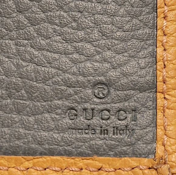 Gucci Orange Pebbled Leather Vintage Long Wallet - Picture 13 of 15